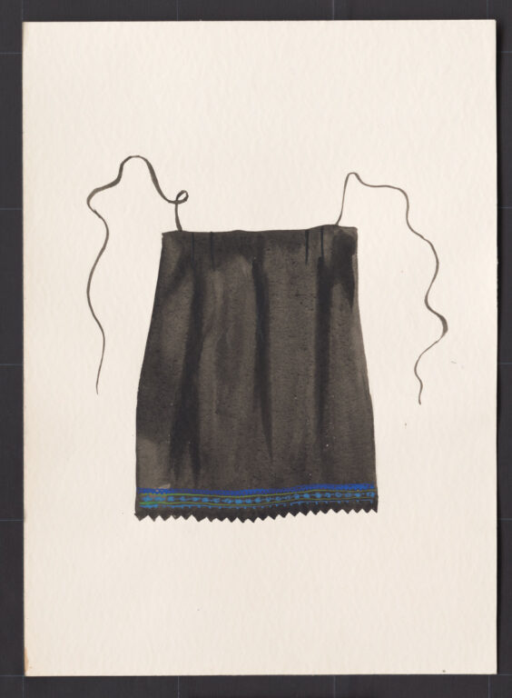 Kresba – zástera ženská pracovná