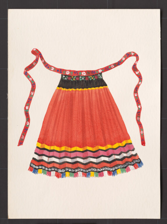 Kresba – zástera ženská