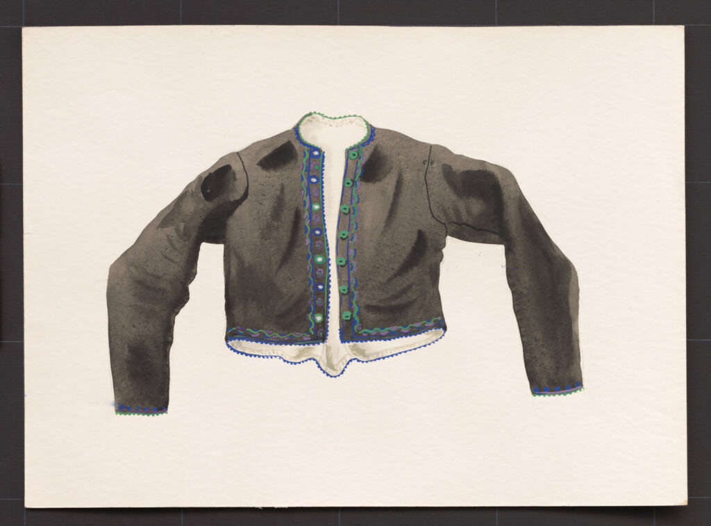 Kresba – kabátik ženský