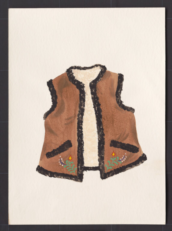 Kresba – kožuštek ženský