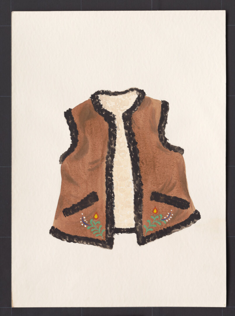 Kresba – kožuštek ženský