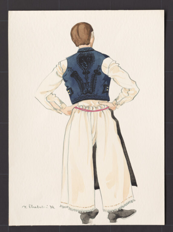 Kresba – odev mužský sviatočný