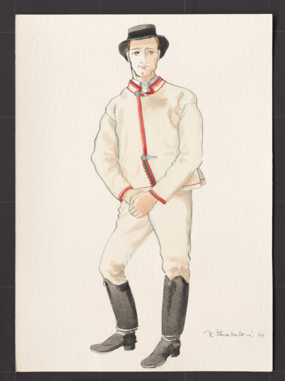 Kresba – odev mužský zimný