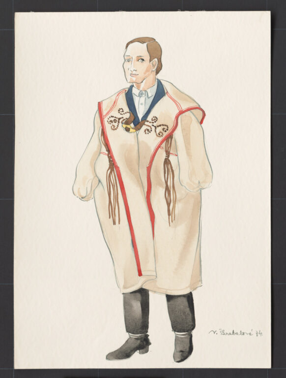 Kresba – muž v halene