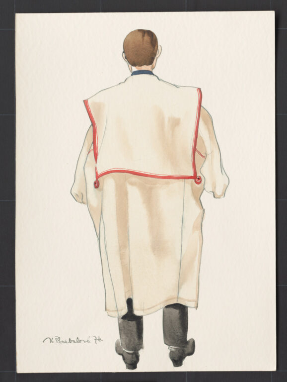 Kresba – muž v halene