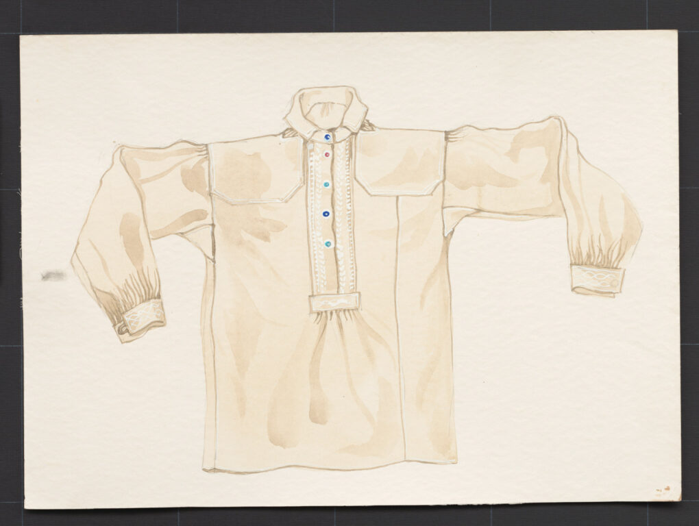 Kresba – košeľa mužská