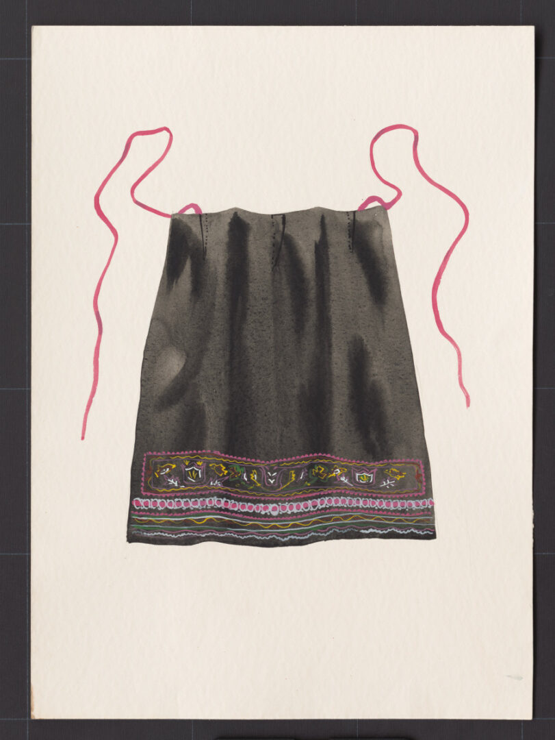 Kresba – zástera mužská sviatočná