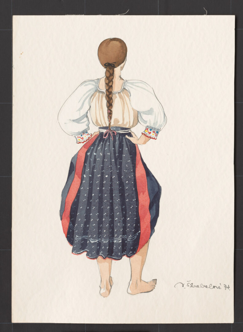 Kresba – odev dievčenský pracovný