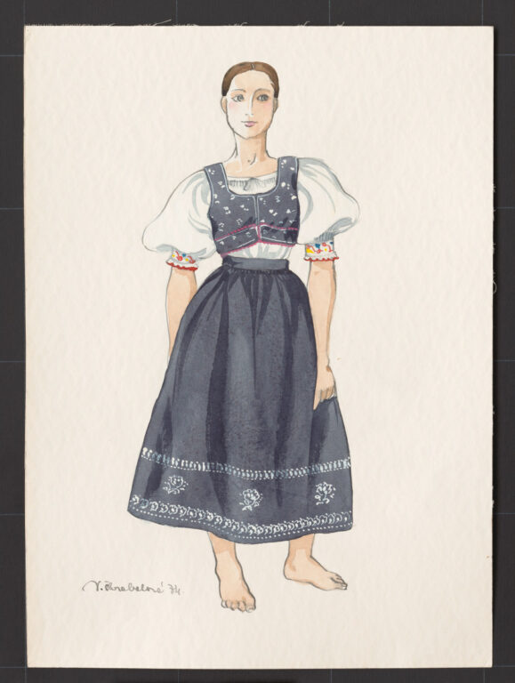 Kresba – odev dievčenský