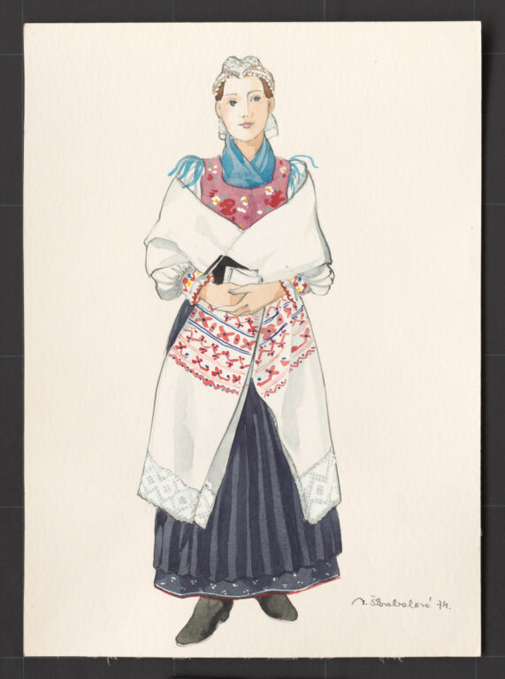 Kresba – odev ženský sviatočný