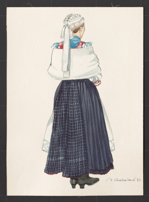 Kresba – odev ženský sviatočný