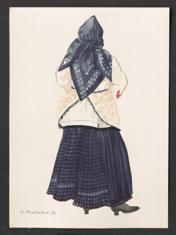 Kresba – odev ženský zimný