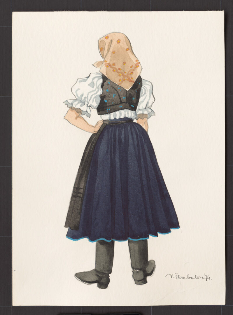 Kresba – odev ženský