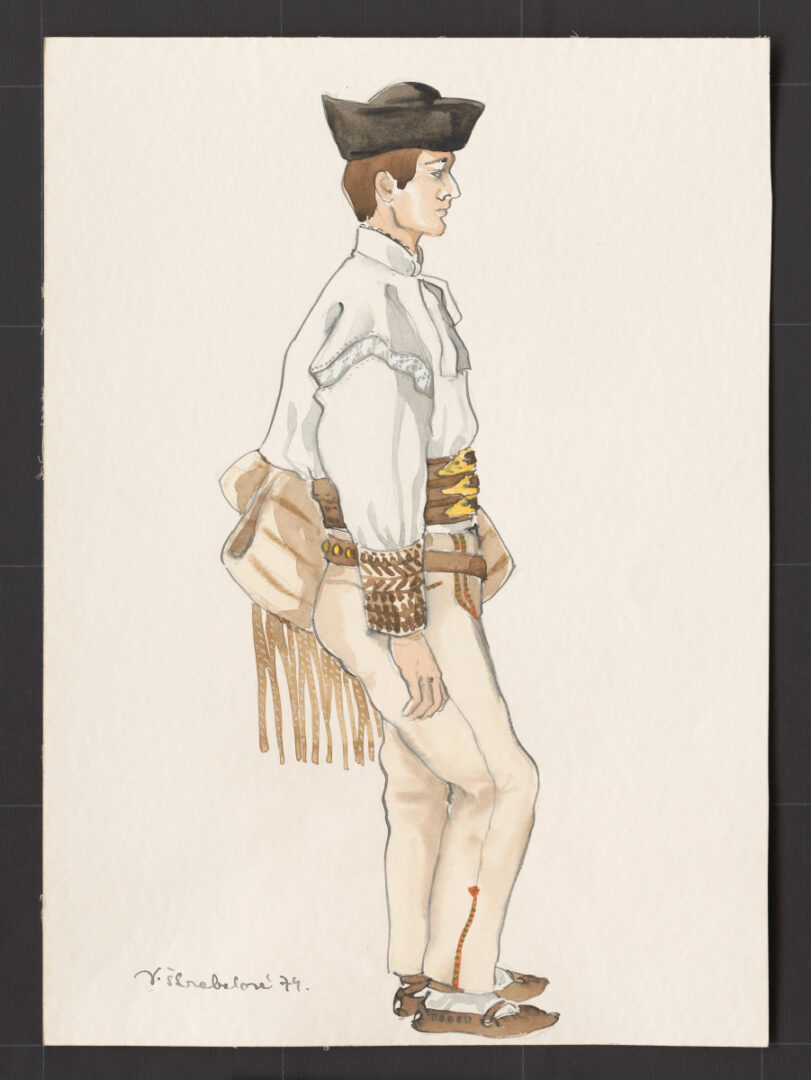 Kresba – odev mužský pracovný