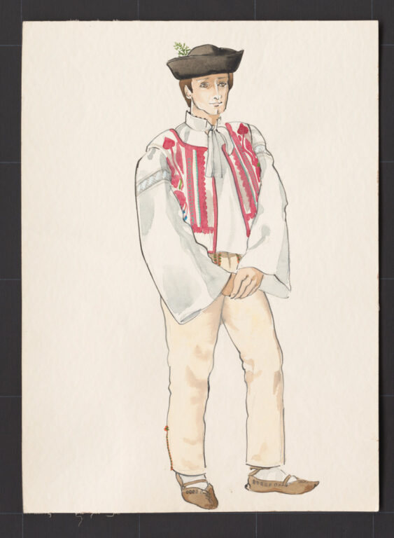 Kresba – odev mužský sviatočný