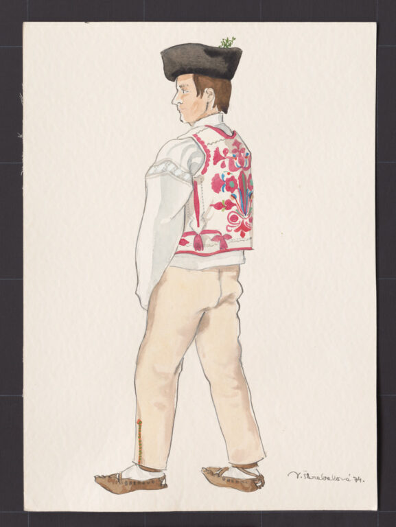 Kresba – odev mužský sviatočný