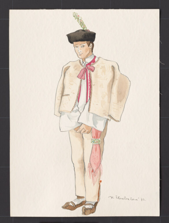 Kresba – odev ženícha