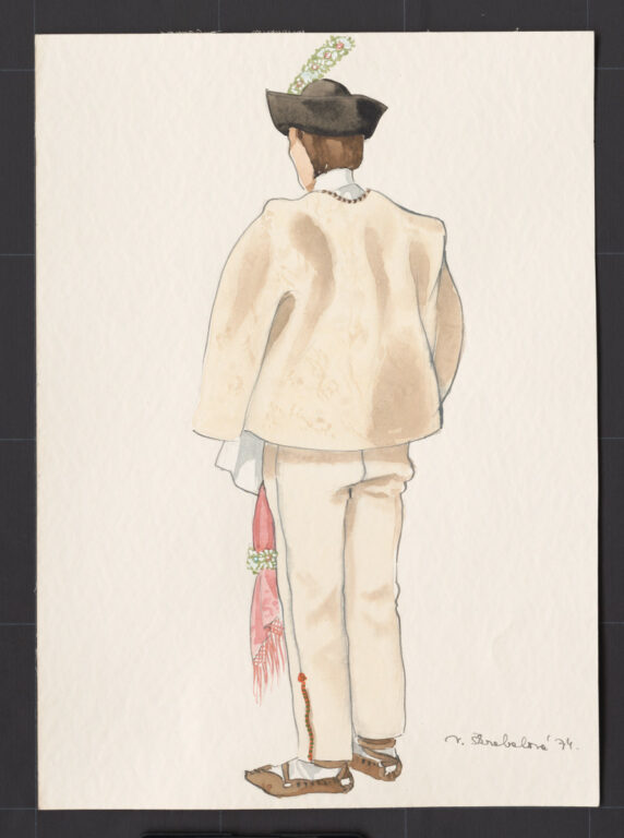 Kresba – odev ženícha