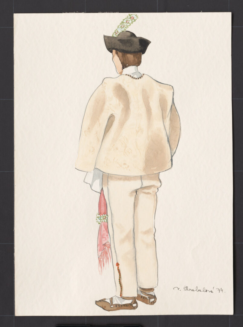 Kresba – odev ženícha