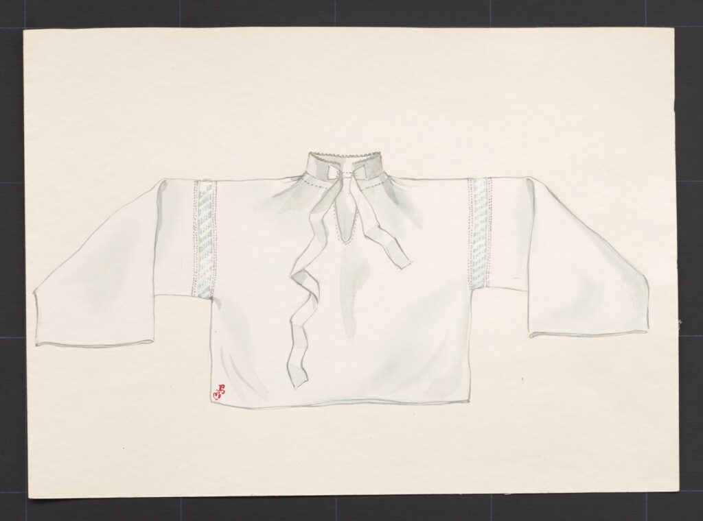 Kresba – košeľa mužská