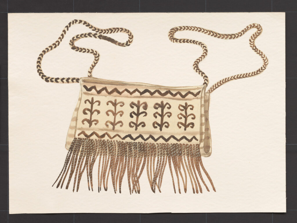 Kresba – vlnená kapsa – cedilo