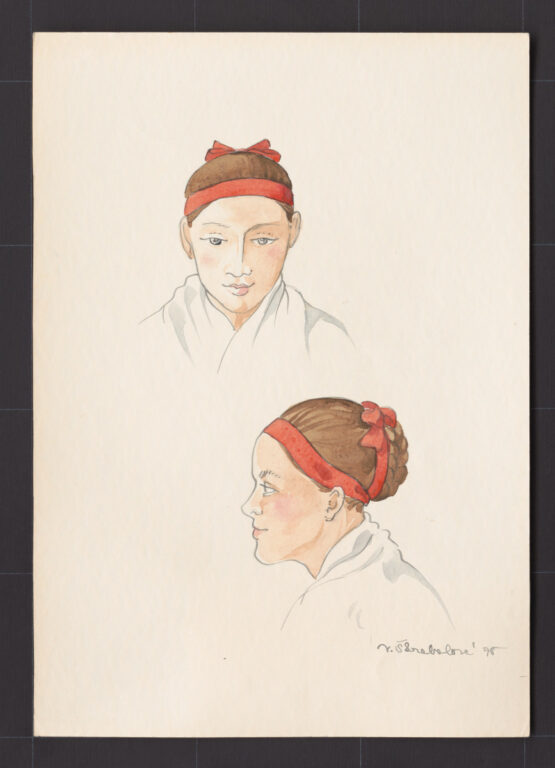 Kresba – účes ženský