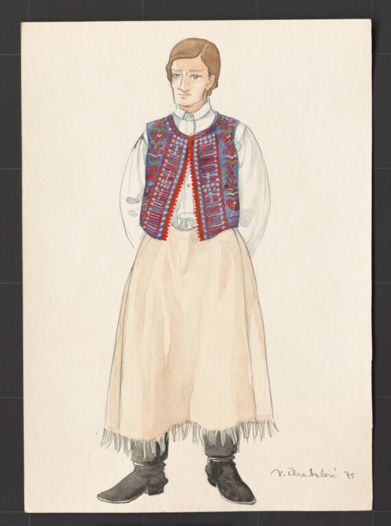 Kresba – odev mužský konopný