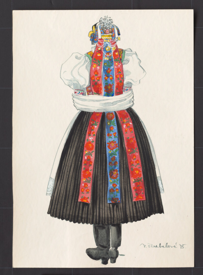 Kresba – odev mladuchy