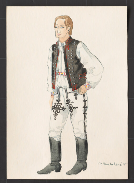 Kresba – odev mužský sviatočný