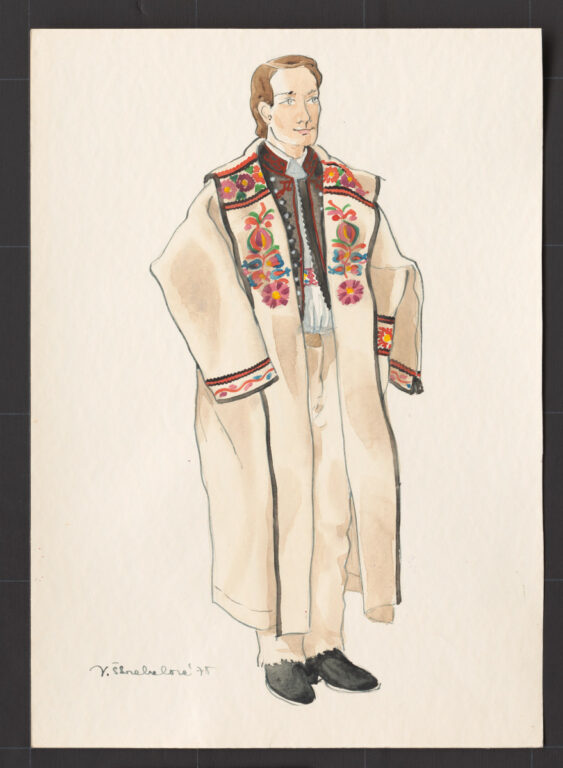 Kresba – muž v halene