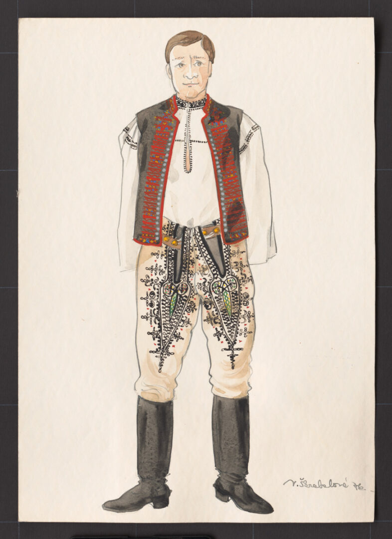 Kresba – odev mužský sviatočný