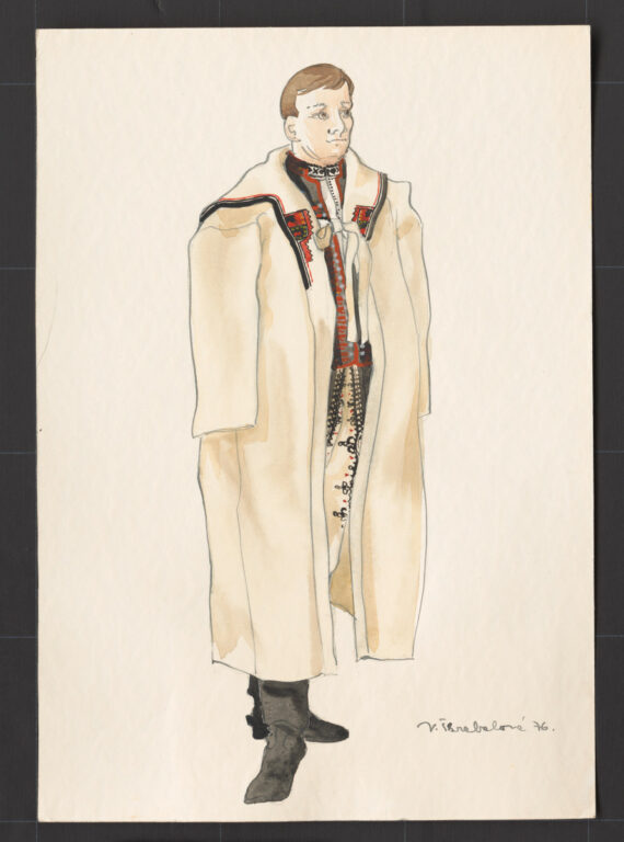 Kresba – muž v halene