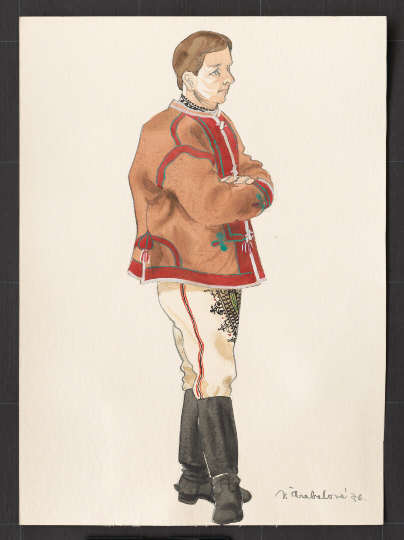 Kresba – odev mužský zimný