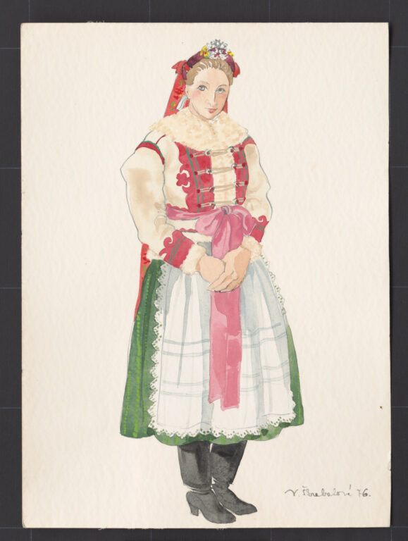 Kresba – odev mladuchy