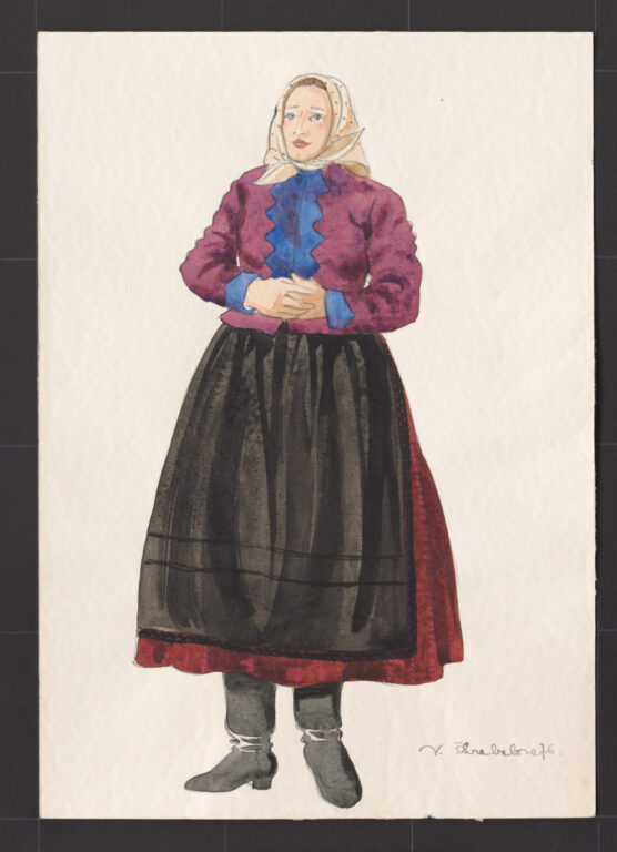 Kresba – odev ženský