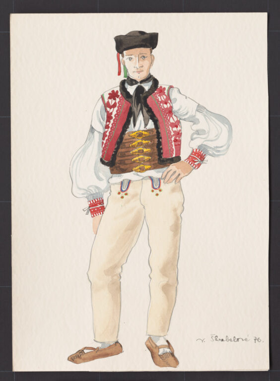 Kresba – odev mužský sviatočný