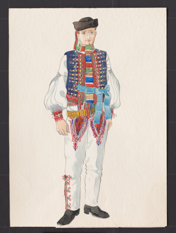 Kresba – odev mužský sviatočný