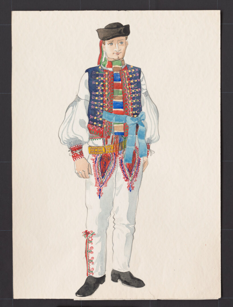 Kresba – odev mužský sviatočný