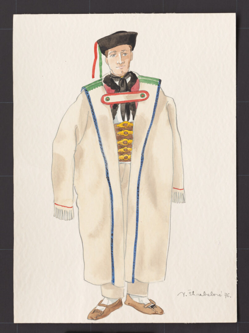 Kresba – muž v halene