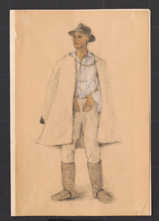 Kresba – odev mužský zimný