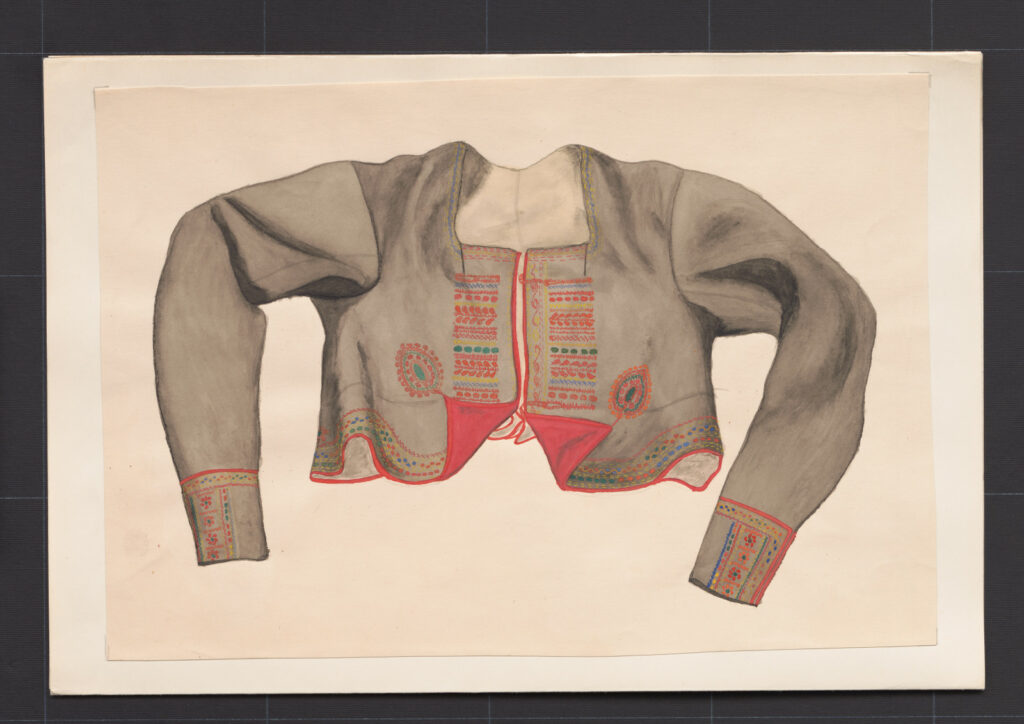 Kresba – kabátik ženský