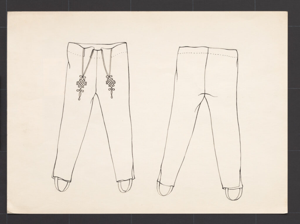 Kresba – nohavice súkenné