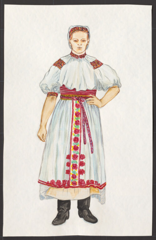 Kresba – odev ženský