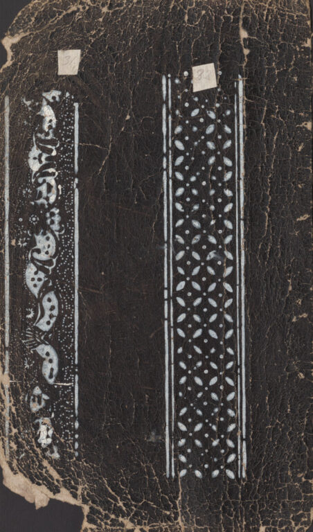 Vzorkovník modrotlačový – 11dvojhárkov,63listov,1obal