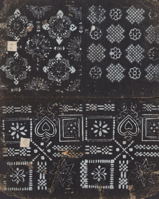 Vzorkovník modrotlačový – 11dvojhárkov,63listov,1obal