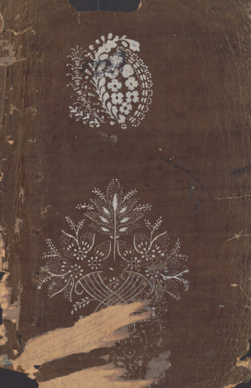 Vzorkovník modrotlačový – 11dvojhárkov,63listov,1obal