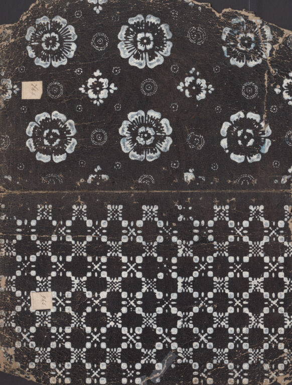 Vzorkovník modrotlačový – 11dvojhárkov,63listov,1obal