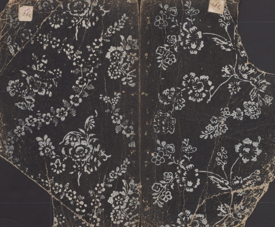 Vzorkovník modrotlačový – 11dvojhárkov,63listov,1obal