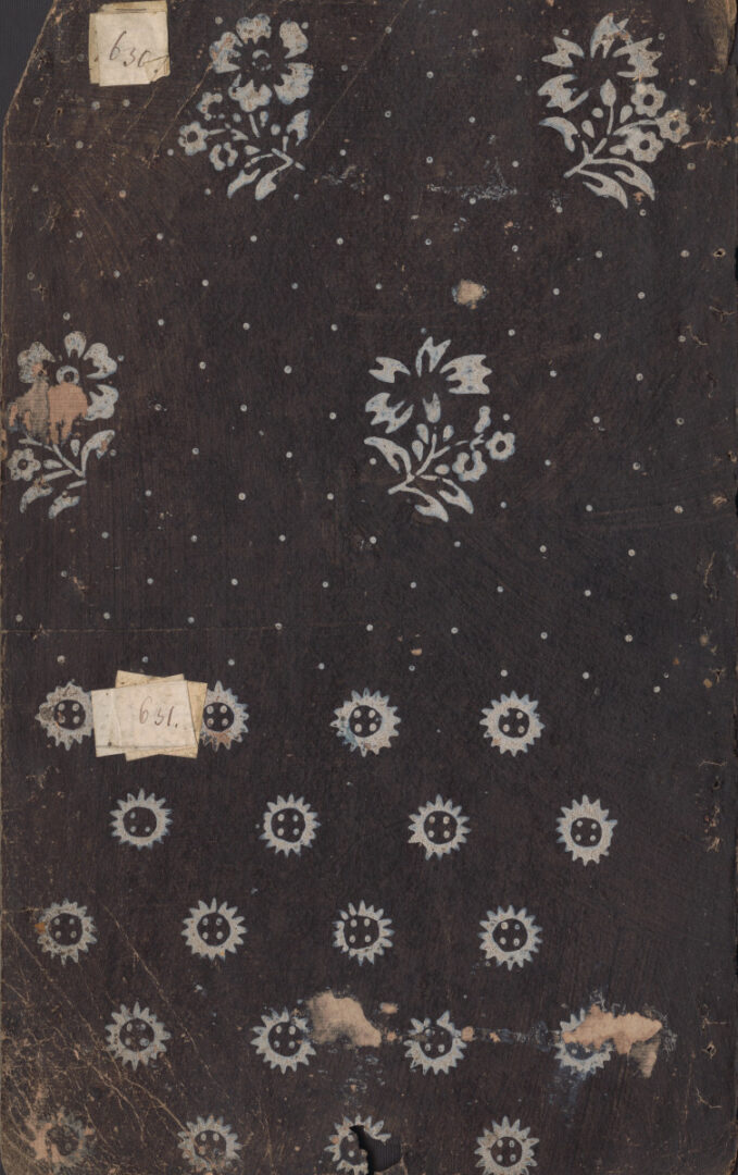 Vzorkovník modrotlačový – 11dvojhárkov,63listov,1obal