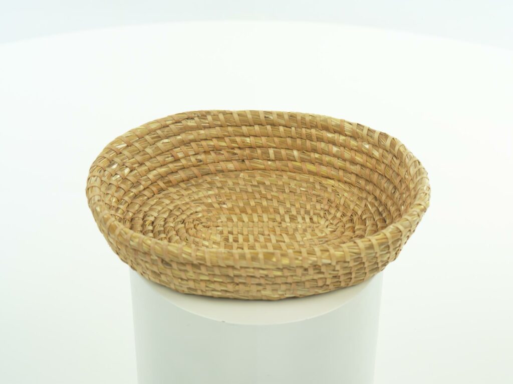Košík slamený oválny